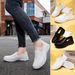 Lightweight Fashion Sneakers - Fashionable White, Black, Casual Shoes, Eva Soles, Artificial Leather Uppers, Suitable_vogvips.com