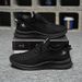 2024 Summer New Soft Sole Round Toe Men's Casual Shoes, Lightweight Breathable, Black And White, Wholesale, Comfortable_vogvips.com