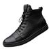 High-top Board Shoes Men's Shoes Sports Boots Top Layer Cowhide Leather Shoes Large Size_vogvips.com