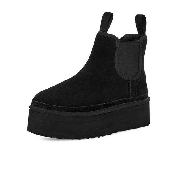 Thick Soled Microfiber Leather Snow Boots For Women New Hot Selling Cotton Shoes Plus Velvet And Thickened Women's Cold Proof And Warm Snow Boots_vogvips.com