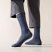 Breathable medium plus size solid color business ball stockings for men_vogvips.com