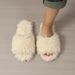 Women's Indoor 2024 Autumn And Winter New Plush Home Lazy Anti Slip Durable Fashion Warm Sandals Slippers_vogvips.com