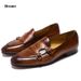 Voyage Strap Double Buckle Top Layer Cowhide Men's Leather Monk Shoes Handmade Formal Business_vogvips.com