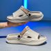 for Men 2025 New Summer Indoor Home Bathing Bathroom Anti Slip Wear Resistant Outdoor Driving Sports Cool Slippers_vogvips.com