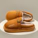 Women's Shoes Retro Cotton Slippers For Men And Women For Winter Indoor Warm Cotton Slippers For Women To Wear Outside With Velvet And Thickening_vogvips.com