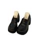 Height-increasing Platform Small Leather Shoes Women's British Style Jk Uniform Shoes Thick Heel High Heels 8cm Loafers_vogvips.com