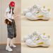 Inner Heightening Shoes Dad Shoes Female Student Sports Leisure Mesh Breathable_vogvips.com