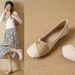 Square Toe Shallow Mouth Single For Women 2025 French Versatile Flat Loafers Soft Sole Spring New Evening Style Women's_vogvips.com