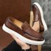 Fashion men's shoes Leather shoes casual board shoes loafers_vogvips.com
