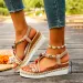 Fashion T-Strap Platform For Women New Mix Color Elastic Band Wedge Sandals Woman Summer Daily Open Toe Sandalias Female_vogvips.com