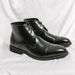 Men's Stylish High-Top Pointed Toe Dress Boots - Faux Leather Oxford Shoes For Business & Casual Wear (Black/Brown)_vogvips.com