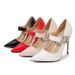 Fairy Style Rhinestone European And American New Pointed Toe Shallow Mouth Ultra Catwalk Large Size Buckle Fashion Show_vogvips.com