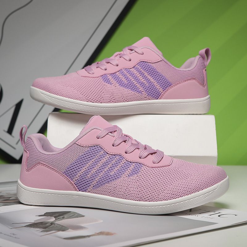 Men & Women's Lightweight Knit Running Shoes - Breathable Non-Slip Rubber Sole For Outdoor Training, Gym, And Jogging - Wide Round Toe Design_vogvips.com