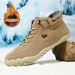 Warm Men's Casual Shoes Short Boots Outdoor Casual Men's And Women's Boots Fleece Large Size Men's Shoes Martin Boots_vogvips.com