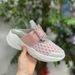 New Rhinestone Square Buckle Half Slippers Women's Genuine Leather Casual Sports Shoes Inner Heightening Single Shoes Slippers_vogvips.com