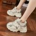 Thick Soled Dad For Women In The Spring Of 2024, Short And Height Increasing Women's, Versatile Sponge Cake Casual_vogvips.com