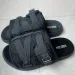 Black Lace Ruffle Closed Toe Platform Slides Women Non Slip Soft Sole Summer Outdoor Slippers_vogvips.com