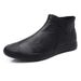 European Warm Series Autumn Winter New Cotton Low-top Casual Trendy Leather Versatile Slip-on Men's Shoes_vogvips.com