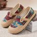2026 Spring New Casual Versatile Ethnic Style Woven Wholesale Dropshipping Breathable Comfortable Women's Shoes_vogvips.com