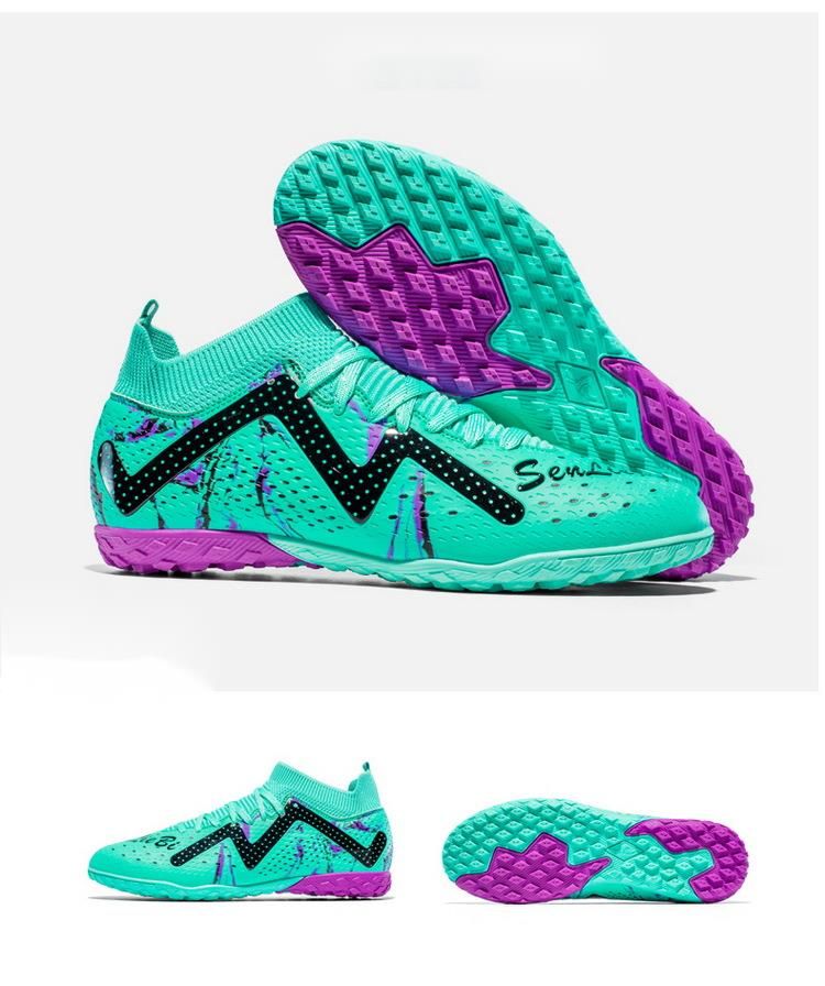 High-top Adult Long TF Broken Spike Competition Special Children Training Football Shoes_vogvips.com