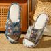 Linen Slippers For Women, Spring And Autumn, Home Use, Couple's Indoor Silent Non-slip All-season Cotton And Linen Slippers For Men, Suitable For Guesthouses And Hotels_vogvips.com