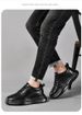 Height-increasing Men's Shoes Platform Muffin Shoes Inner Height-increasing Board Shoes Low-top Cowhide Surface Retro Sneakers_vogvips.com