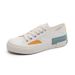 Canvas Women's New Trendy Student Versatile Forest Style Contrasting Casual Board Shoes_vogvips.com