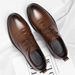 Men's Genuine Leather Brogue Dress Shoes Oxford Style Business Formal Footwear_vogvips.com