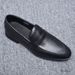 Euro Step Spring Summer New Versatile Loafers Slip-On Casual Fashion Men's Leather Breathable Dad Shoes_vogvips.com