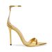 Women's Strappy High Heel Sandals Pointed Toe Thin Stiletto Heels Open Toe Dress Shoes Light Luxury Versatile, Simple, Open Toe, Gold Sandals_vogvips.com