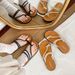 Summer New Women's Fashion Versatile Cross Toe Slip-On Non-Slip Bathroom Shower Outdoor Beach Sandals_vogvips.com