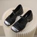 Fairy Style Single Shoes Female Super Fire Versatile Temperament Thick Heel With Skirt One Word With Single Shoes_vogvips.com