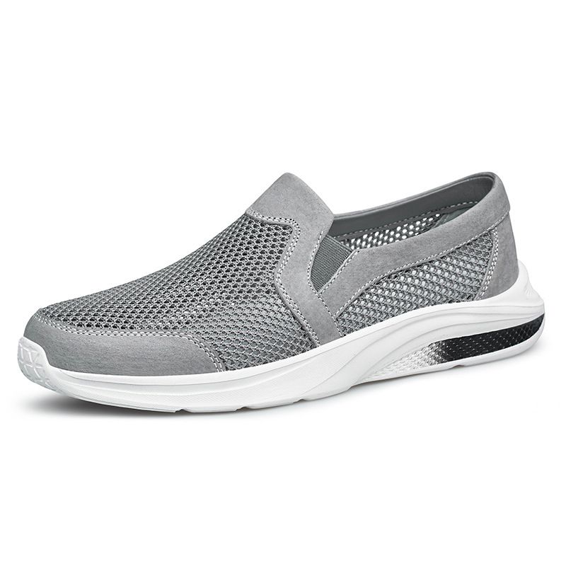 Men's Sports Mesh Shoes, Lazy Casual Shoes, Fly-woven Large-size Men's Shoes_vogvips.com