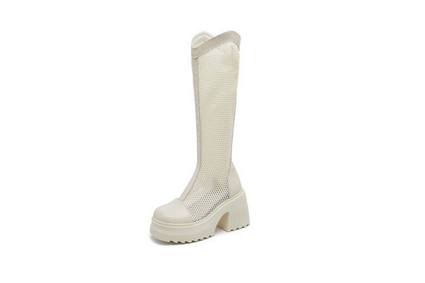 Platform Slim Thick Mesh Height Increasing Women 2025 New Over-the-Knee Long High Heel Riding Boots_vogvips.com