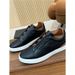 Men's Casual And Fashionable Cross Elastic Sleeve Foot , Johnny's Internet Famous Same Genuine Leather White Board_vogvips.com