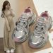 Height Increasing Wear-Resistant Dad 2025 Summer New Silver Breathable Versatile Lightweight Sports Casual Shoes For_vogvips.com