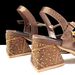 Women’s Shoes Women's high heeled pointed shoe and bag set Diamond flower embellishment Exquisite hot diamond bucket bag Party and daily wear_vogvips.com