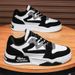 Men's Spring Thick Soled Height Increasing Waterproof Anti Slip Black White Panda Sports Leisure For Men And Teenagers,_vogvips.com