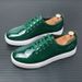 New Men's Shoes With Bowknot, Trendy British Style Slip-On Loafers_vogvips.com