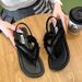 Trendy Women's For Outdoor Wear, 2026 Summer New Fashion Versatile Retro Comfortable Non-slip Toe-strap Roman Sandals_vogvips.com