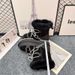 2025 New Waterproof Snow For Women Sheepskin Warm Thick Sole Lace-Up Non-Slip Fur Integrated Fashion Short Boots_vogvips.com