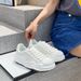Shell Toe For Children New Summer Dissolving Versatile Breathable White Casual Sports Mesh Shoes_vogvips.com