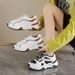 Korean Style Dad For Women 2025 Spring New Breathable Student Casual Shoes Ins Trend Thick Sole Height Increasing_vogvips.com