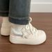 Korean Style Fashion Niche Sneakers For Women 2025 Spring Design Sense White Ins Trend Versatile Casual Star Shoes_vogvips.com