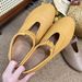 Women’s Shoes New Sheepskin Shallow Mouth Flat Shoes Casual Slip On Slim Grandma Shoes Pointed Elastic Loafers_vogvips.com