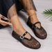 Women's Shoes Large Size Rhinestone Buckle Hollow Ballet Flat Soled Fashion Single Shoes Spring And Autumn Round Toed Single Shoes Women_vogvips.com