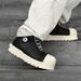 Men's Shoes Big Head High Top Shoes Men And Women Thick Bottom Heightening Martin Boots Niche High Street Style Board Shoes Couple Bread Shoes_vogvips.com