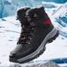 Men's Casual Shoes Winter Thermal Snow Boots With Fleece Lining, Non-Slip Rubber Sole, High-Top Outdoor Hiking Shoes For Extreme Cold Weather_vogvips.com
