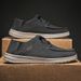 Men's plus-size loafers Fashion canvas flat casual shoes_vogvips.com