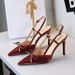 Elegant Bow Stiletto Heels For Women - Pointed Toe Open Back Dress Pumps With Comfortable Cushioning, Perfect For Parties & Evening Events_vogvips.com